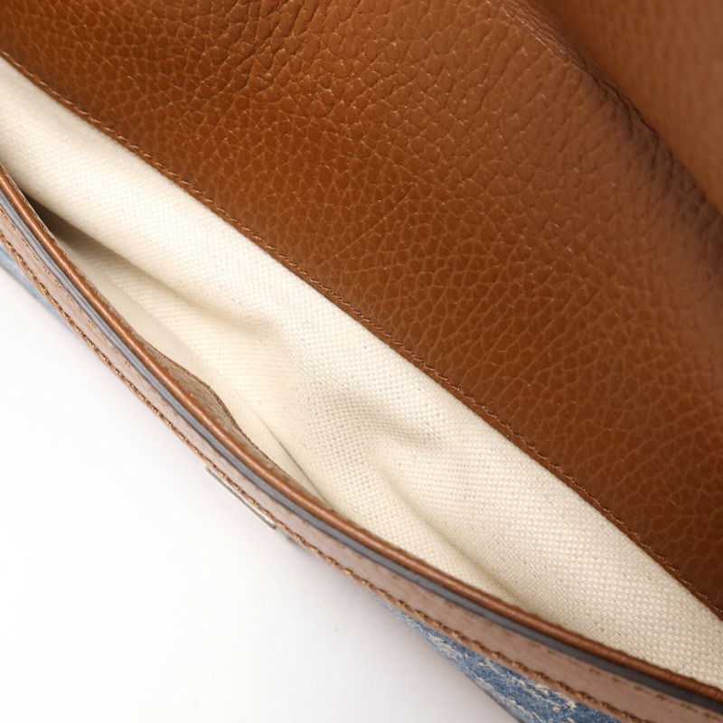 GUCCI 帆布/牛皮皮革Dionysus鏈帶肩背袋-5