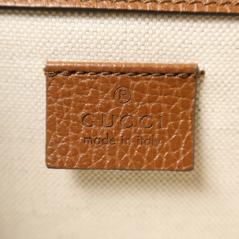 GUCCI 帆布/牛皮皮革Dionysus鏈帶肩背袋-6