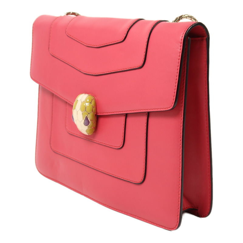 BVLGARI 牛皮皮革Shoulder Bag鏈帶肩背袋-2