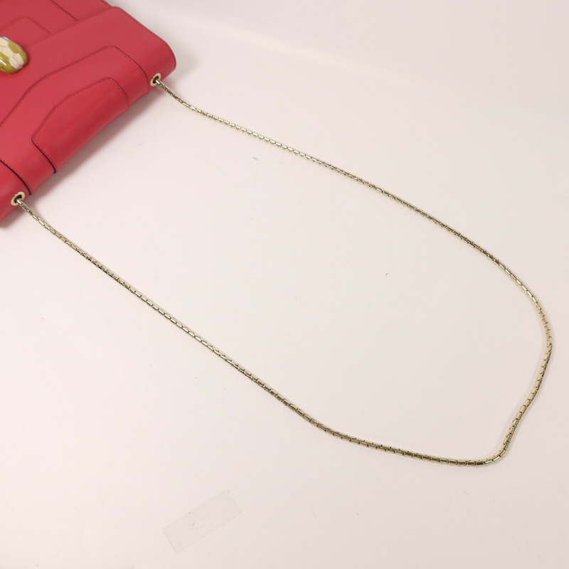 BVLGARI 牛皮皮革Shoulder Bag鏈帶肩背袋-7