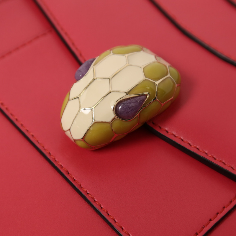 BVLGARI 牛皮皮革Shoulder Bag鏈帶肩背袋-8