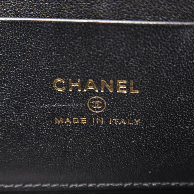 CHANEL 羊皮皮革Vanity Case With Top Handle鏈帶手挽肩背兩用袋-5