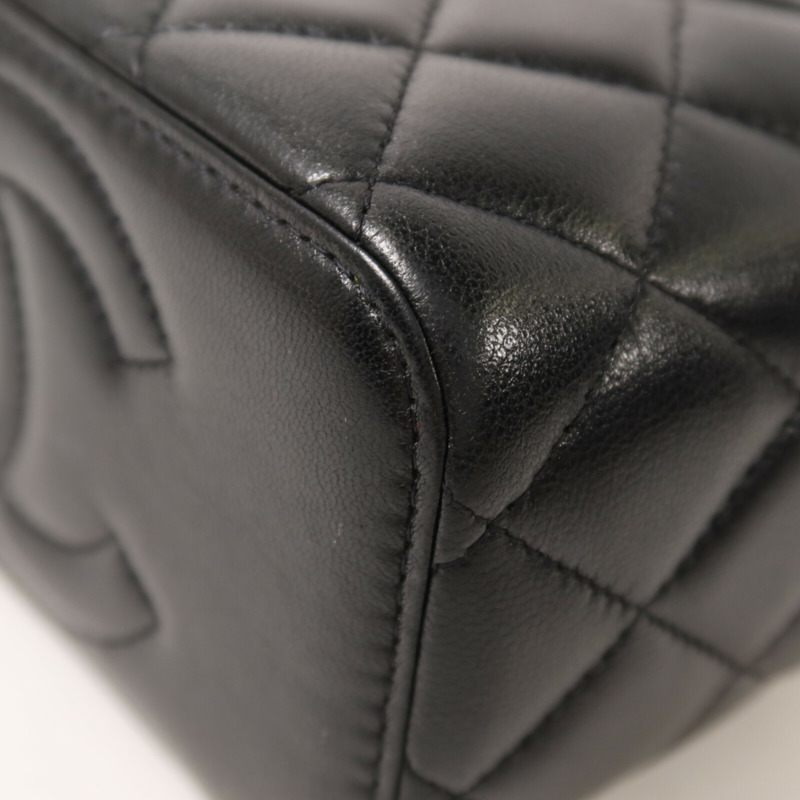 CHANEL 羊皮皮革Vanity Case With Top Handle鏈帶手挽肩背兩用袋-11