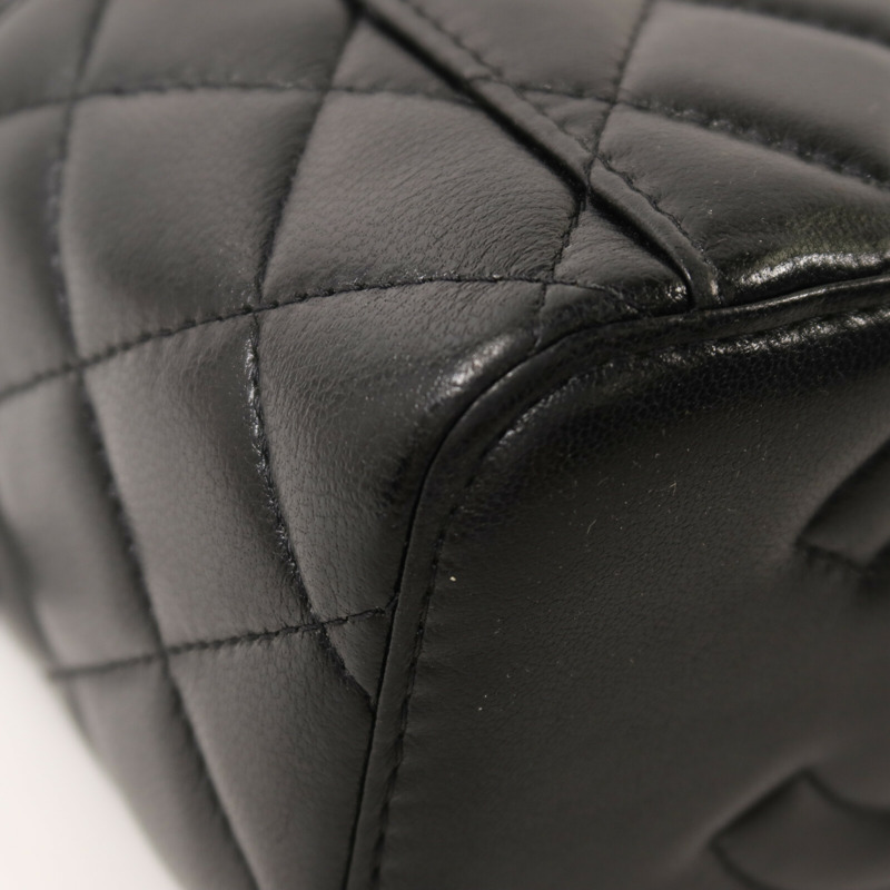 CHANEL 羊皮皮革Vanity Case With Top Handle鏈帶手挽肩背兩用袋-12