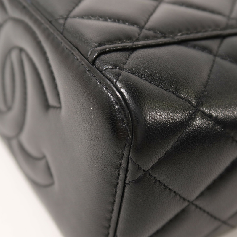 CHANEL 羊皮皮革Vanity Case With Top Handle鏈帶手挽肩背兩用袋-13