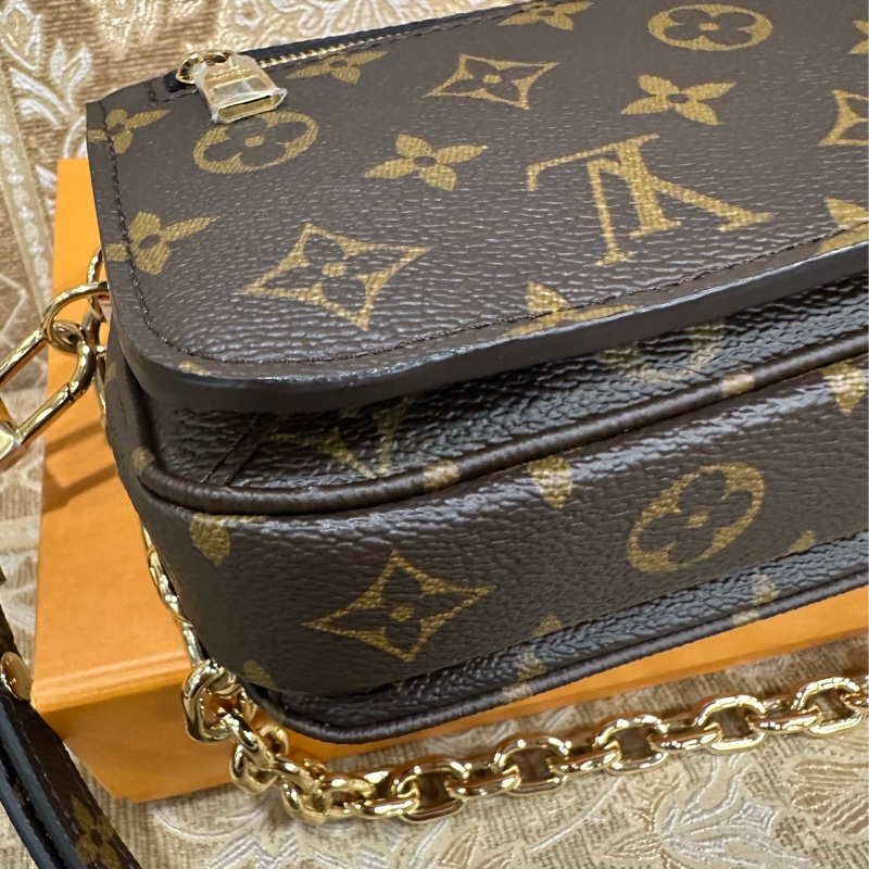 LV 原花金釦Pochette Metis East West手提肩斜背郵差包M46279-6