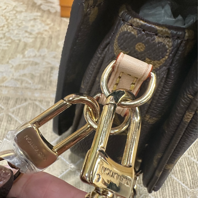 LV 原花金釦Pochette Metis East West手提肩斜背郵差包M46279-12