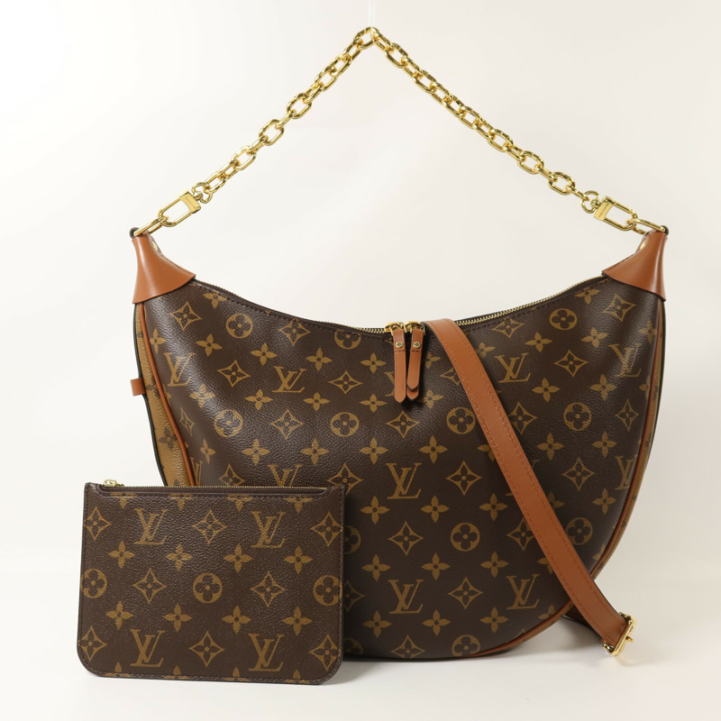 LOUIS VUITTON Monogram Reverse Loop Hobo手挽肩背兩用袋-7