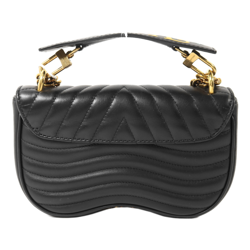 LOUIS VUITTON 牛皮皮革New Wave PM鏈帶手挽肩背兩用袋-1