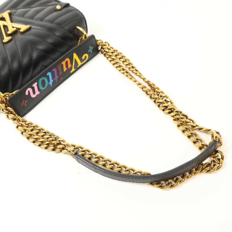 LOUIS VUITTON 牛皮皮革New Wave PM鏈帶手挽肩背兩用袋-7