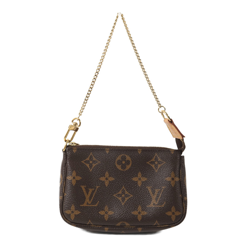 LOUIS VUITTON Monogram Mini Pochette Accessoires鏈帶手挽袋-1