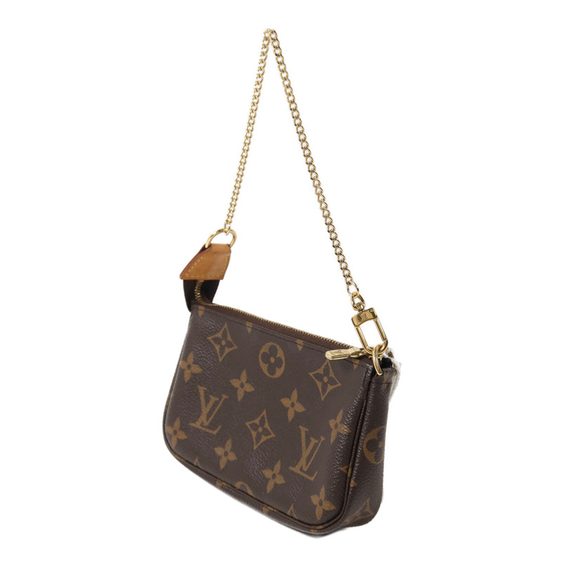 LOUIS VUITTON Monogram Mini Pochette Accessoires鏈帶手挽袋-2
