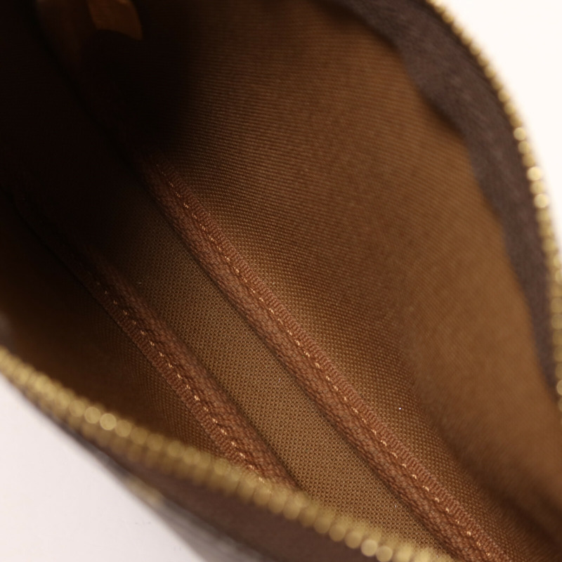 LOUIS VUITTON Monogram Mini Pochette Accessoires鏈帶手挽袋-4