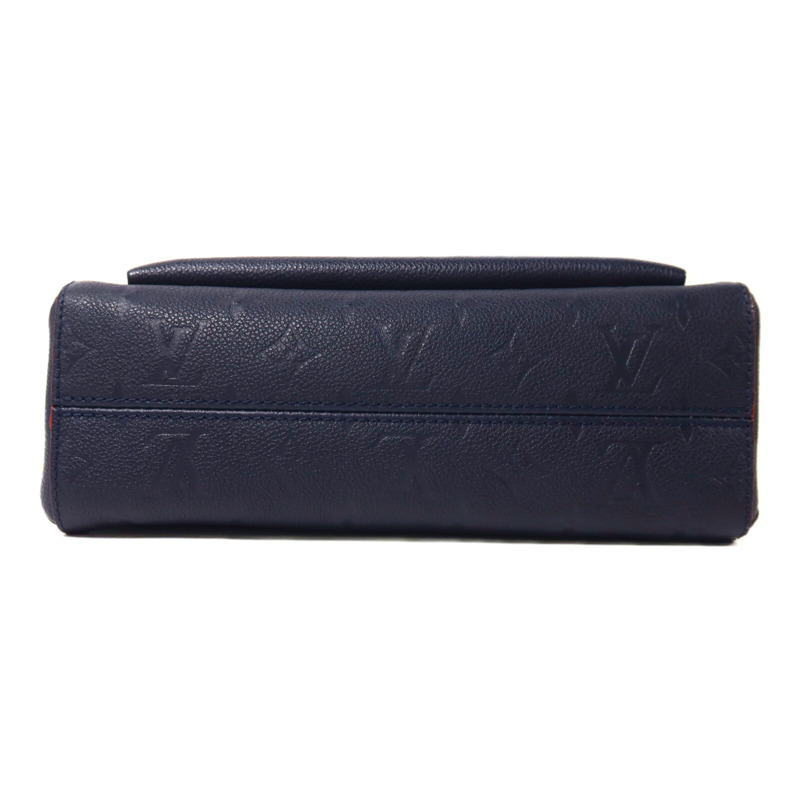 LOUIS VUITTON Monogram Empreinte Vavin PM鏈帶肩背袋深藍色-3