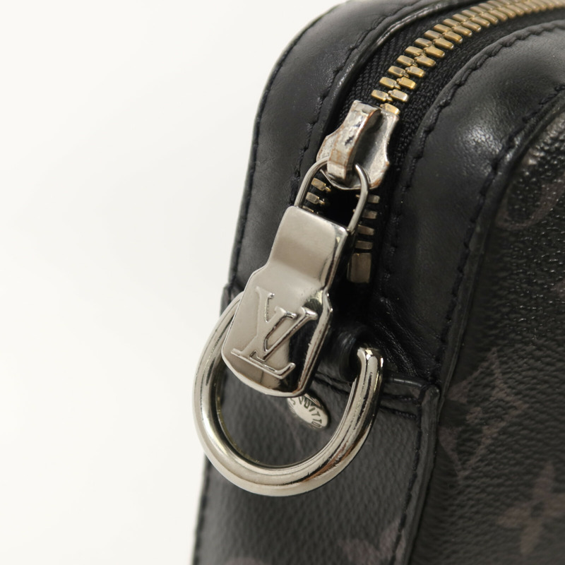 LOUIS VUITTON Monogram Eclipse Reverse Trio Messenger肩背袋-9