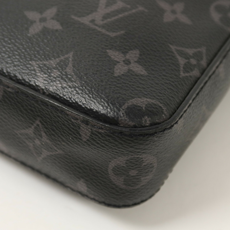LOUIS VUITTON Monogram Eclipse Reverse Trio Messenger肩背袋-13