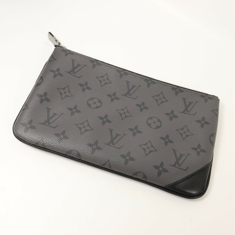 LOUIS VUITTON Monogram Eclipse Reverse Trio Messenger肩背袋-14