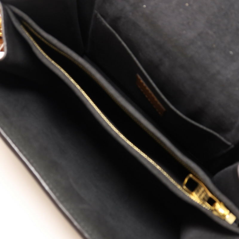 LOUIS VUITTON Monogram/Monogram Reverse Dauphine MM鏈帶手挽肩背兩用袋-4