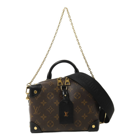 LOUIS VUITTON Monogram Petite Malle Souple手挽肩背兩用袋