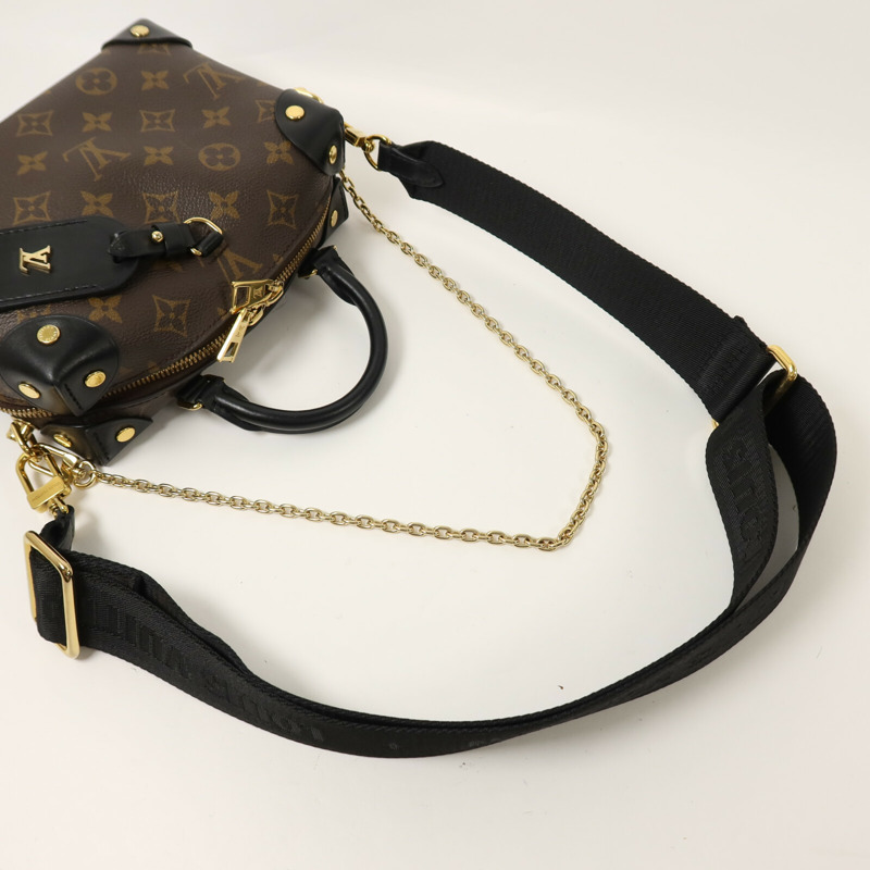 LOUIS VUITTON Monogram Petite Malle Souple手挽肩背兩用袋-6