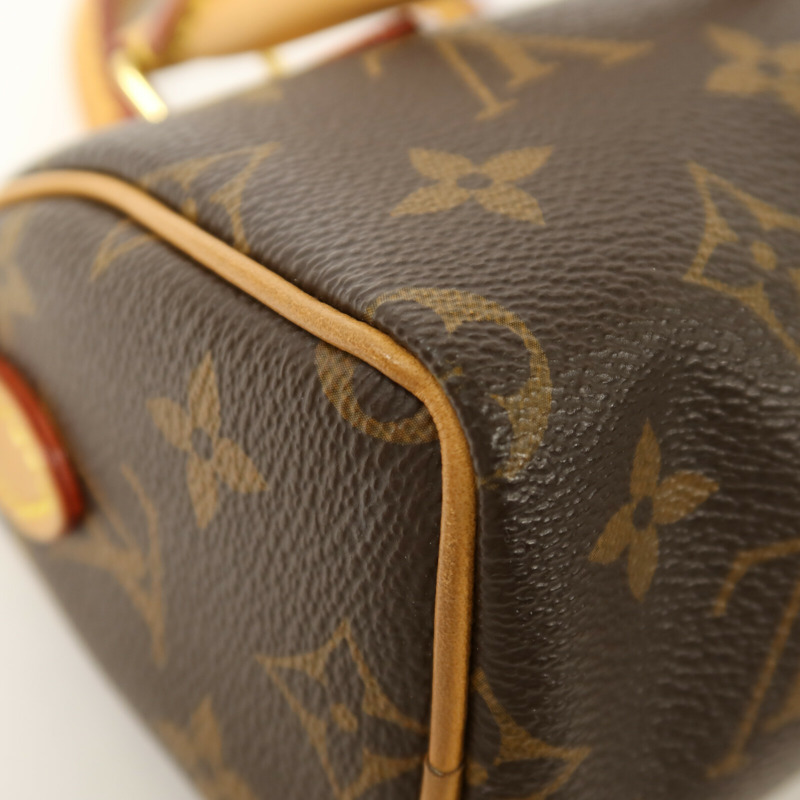 LOUIS VUITTON Monogram Nano Speedy手挽肩背兩用袋-11