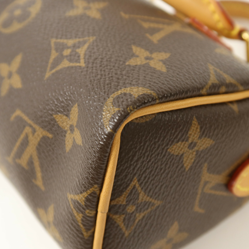 LOUIS VUITTON Monogram Nano Speedy手挽肩背兩用袋-12