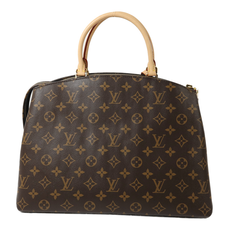 LOUIS VUITTON Monogram Petit Palais手挽肩背兩用袋棕色-1