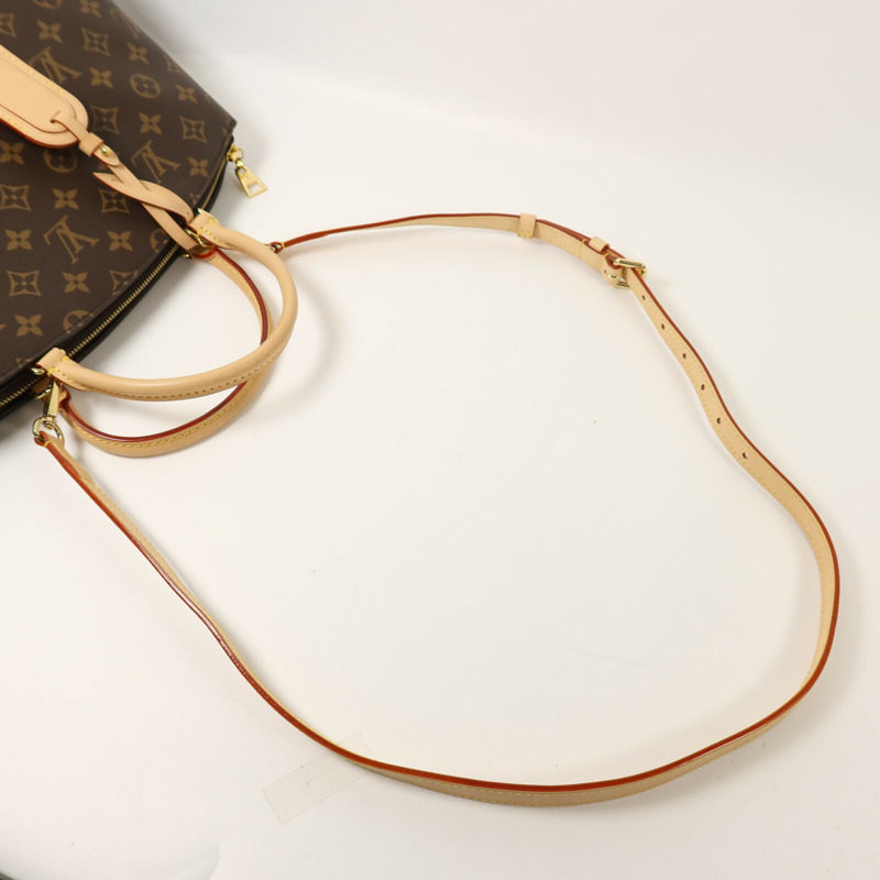 LOUIS VUITTON Monogram Petit Palais手挽肩背兩用袋棕色-6