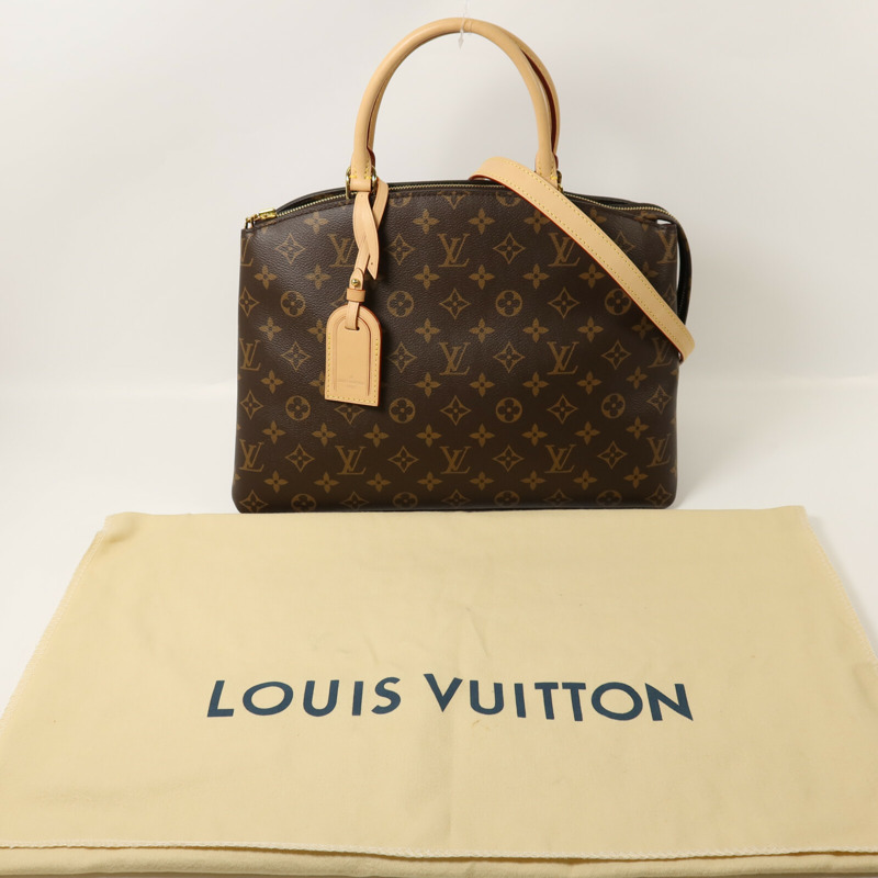 LOUIS VUITTON Monogram Petit Palais手挽肩背兩用袋棕色-7