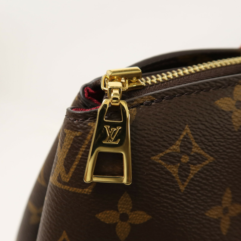 LOUIS VUITTON Monogram Petit Palais手挽肩背兩用袋棕色-8