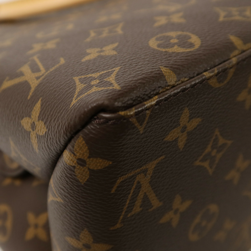 LOUIS VUITTON Monogram Petit Palais手挽肩背兩用袋棕色-11