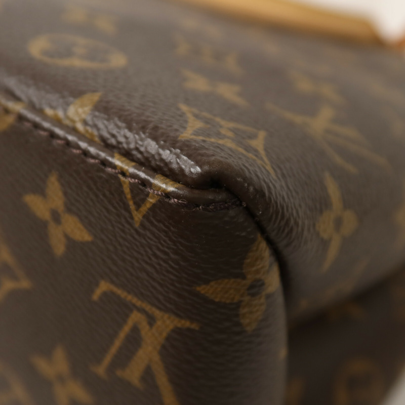 LOUIS VUITTON Monogram Petit Palais手挽肩背兩用袋棕色-12