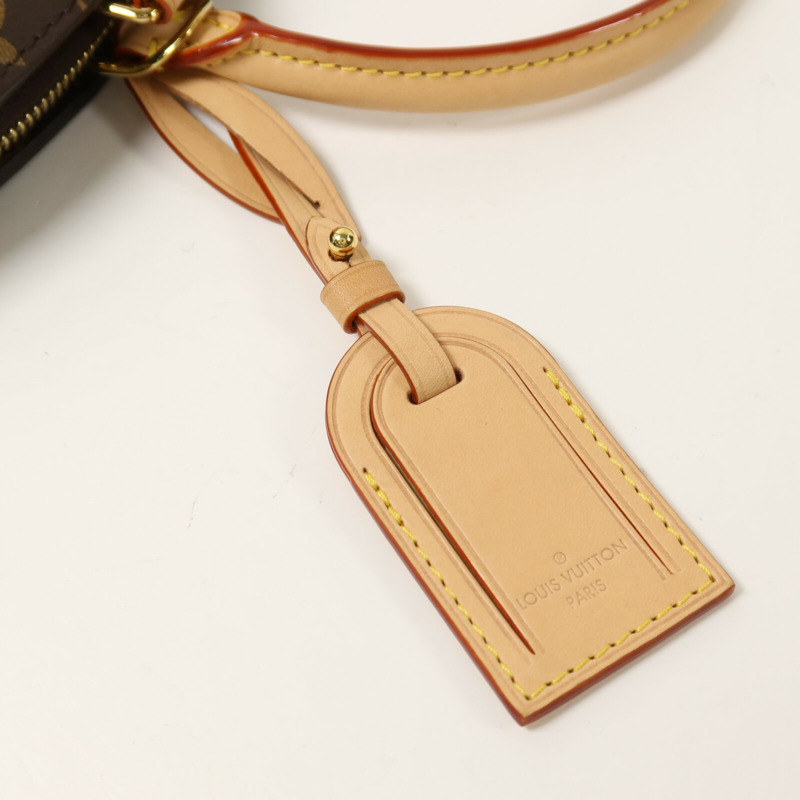 LOUIS VUITTON Monogram Petit Palais手挽肩背兩用袋棕色-13