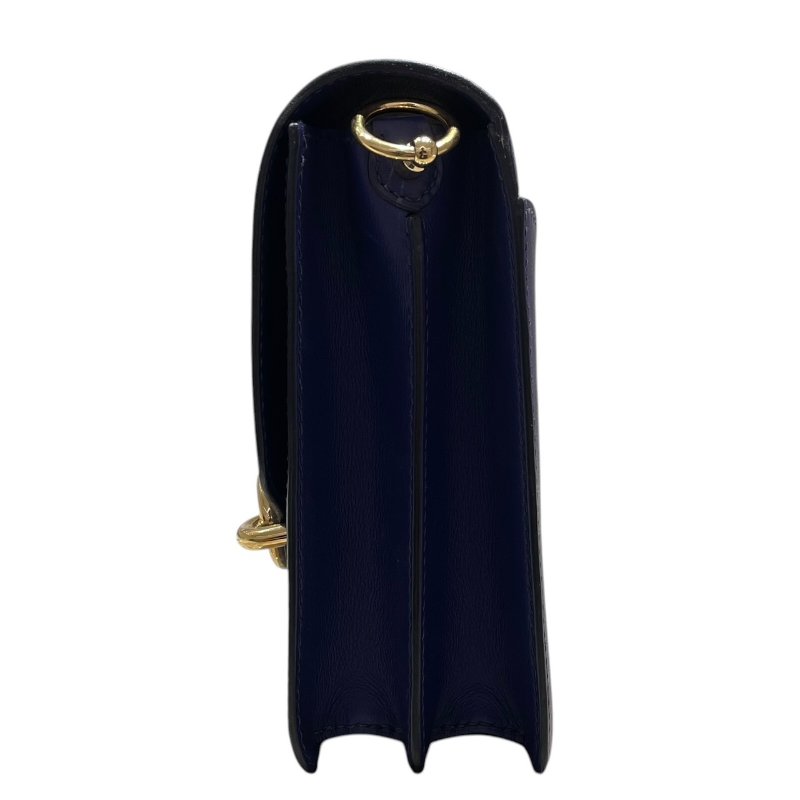 HERMES 愛馬仕 ROULIS 23 豬鼻包 皮革 藍色系 金釦-4