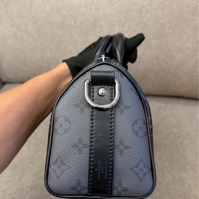 LV keepall25黑老花-4