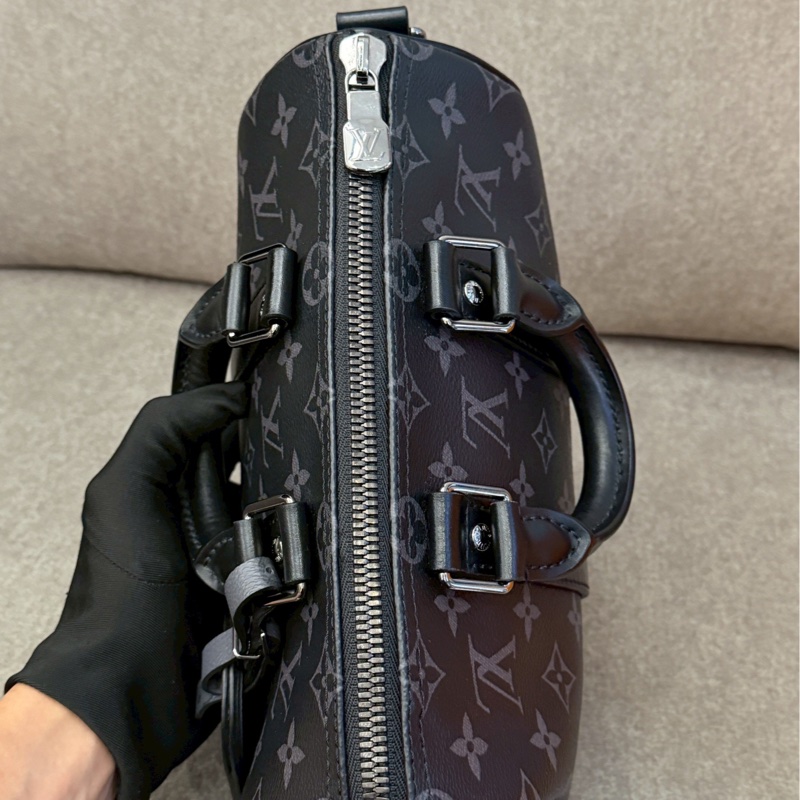 LV keepall25黑老花-5
