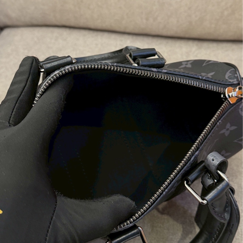 LV keepall25黑老花-8
