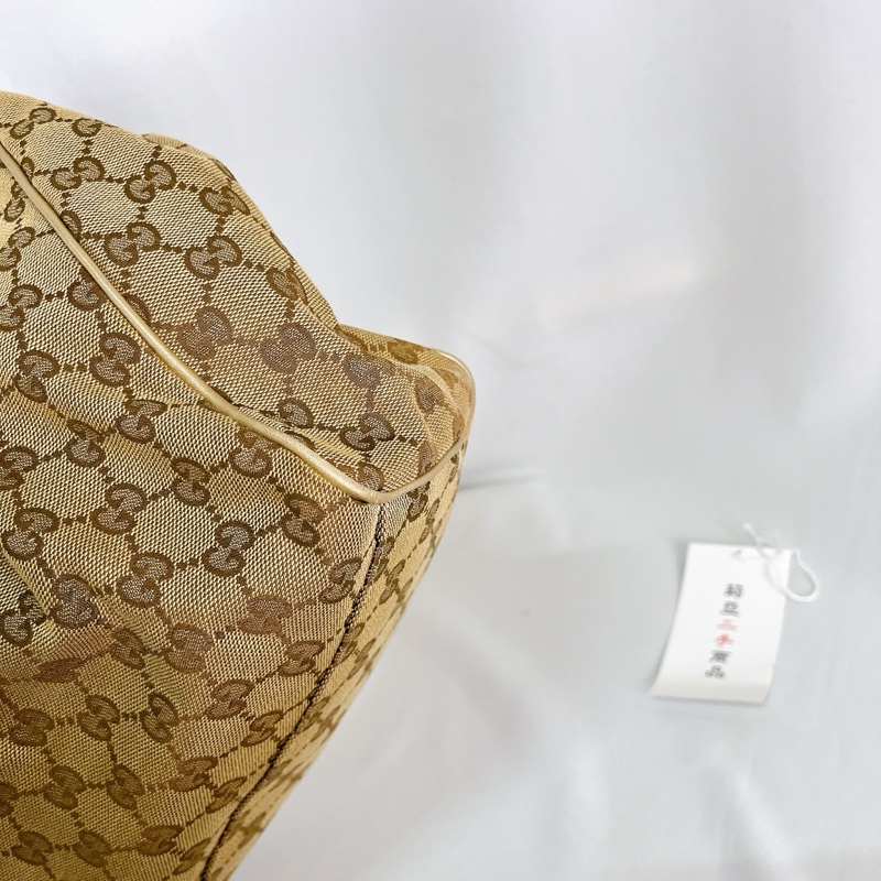 莉亞精品♡Gucci 211944 老花肩背包 白色 二手-10