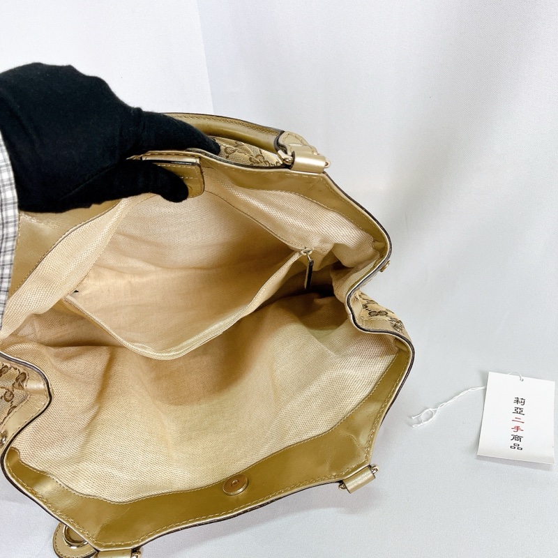 莉亞精品♡Gucci 211944 老花肩背包 白色 二手-15