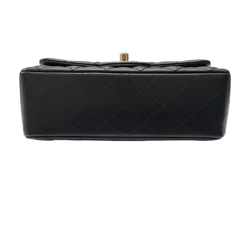 CHANEL 香奈兒 AS2326 COCO 20 肩背包 羊皮 黑色 金釦-5