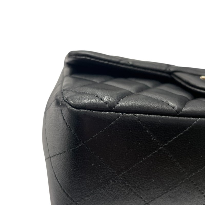 CHANEL 香奈兒 AS2326 COCO 20 肩背包 羊皮 黑色 金釦-6