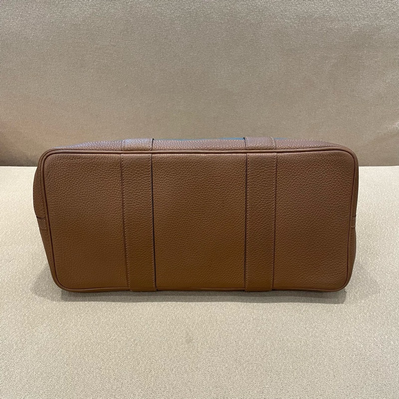 Hermes愛馬仕  garden 36 帆布拼皮-4