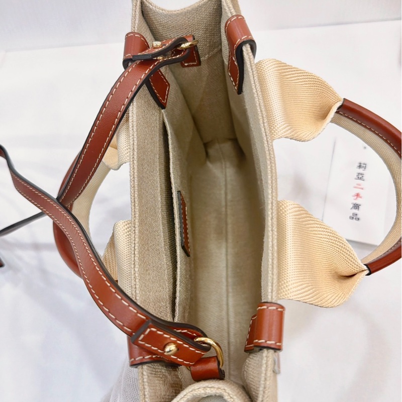 莉亞精品♡  Chloe woody焦糖 托特包 小號 二手美包-5