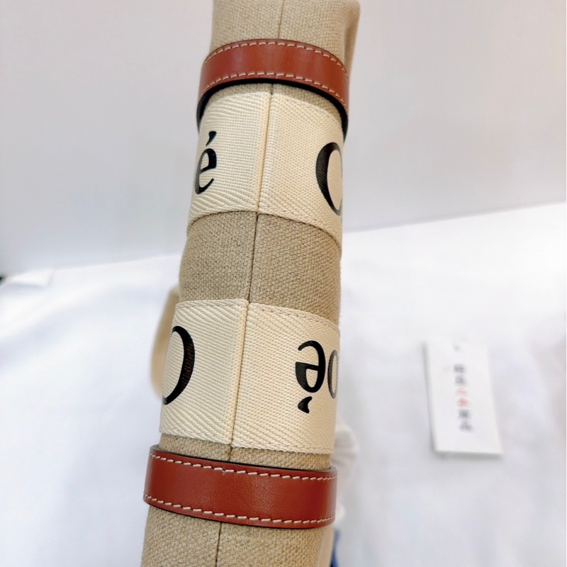 莉亞精品♡  Chloe woody焦糖 托特包 小號 二手美包-6