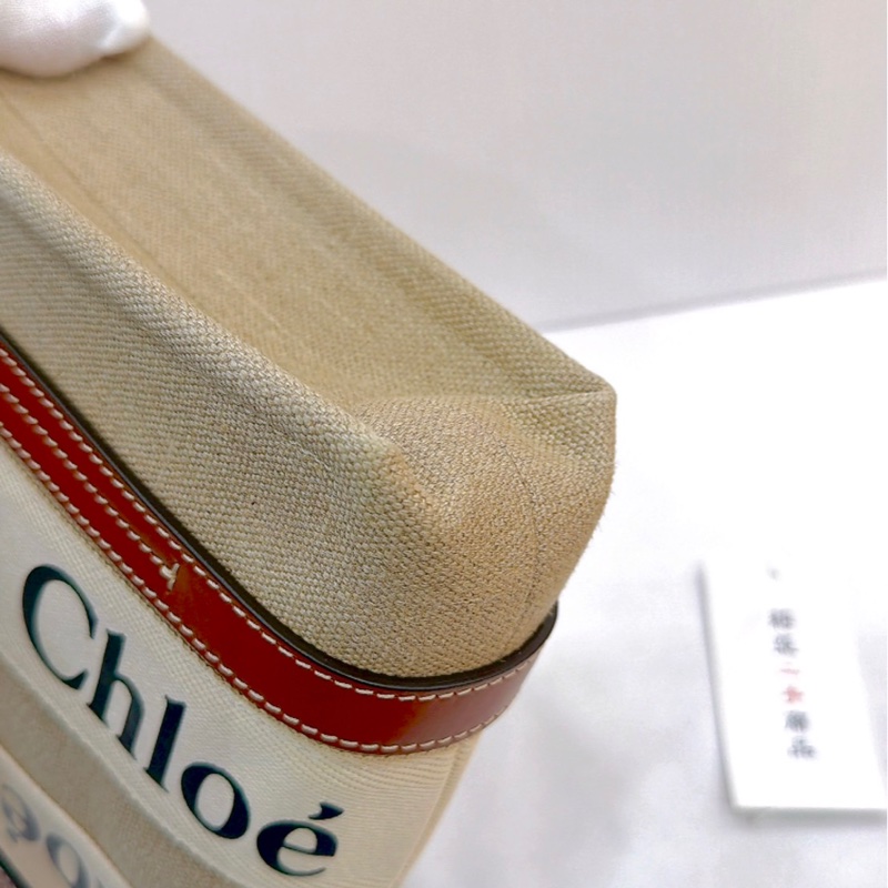 莉亞精品♡  Chloe woody焦糖 托特包 小號 二手美包-10