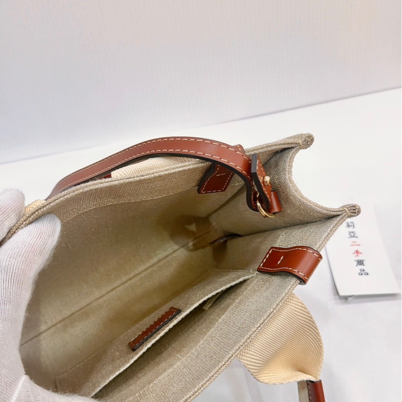 莉亞精品♡  Chloe woody焦糖 托特包 小號 二手美包-11