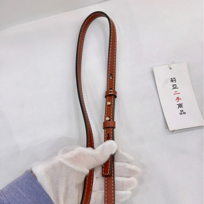 莉亞精品♡  Chloe woody焦糖 托特包 小號 二手美包-12