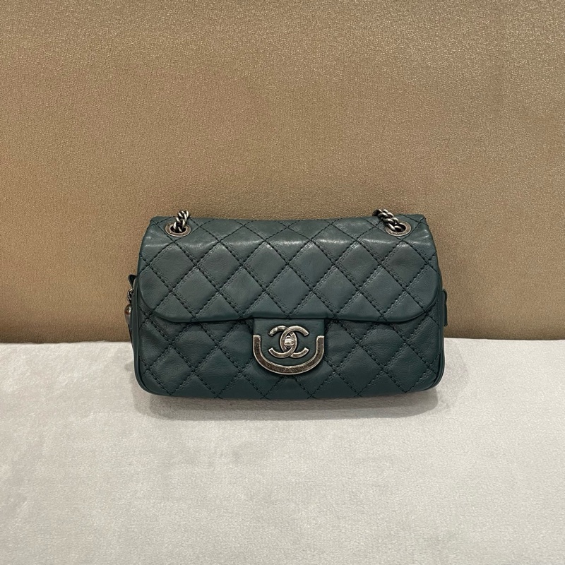 香奈儿Chanel  腋下woc 綠色-1