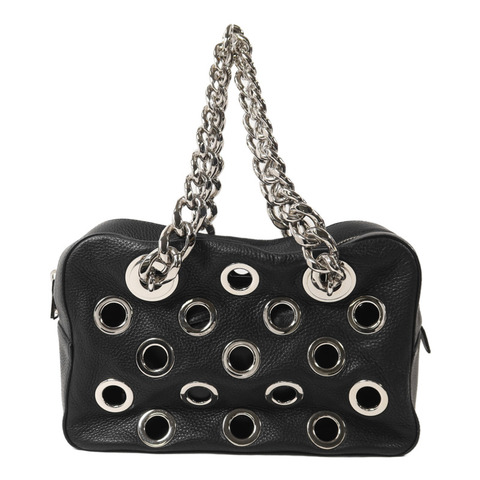 PRADA 牛皮皮革Rivet鏈帶肩背袋