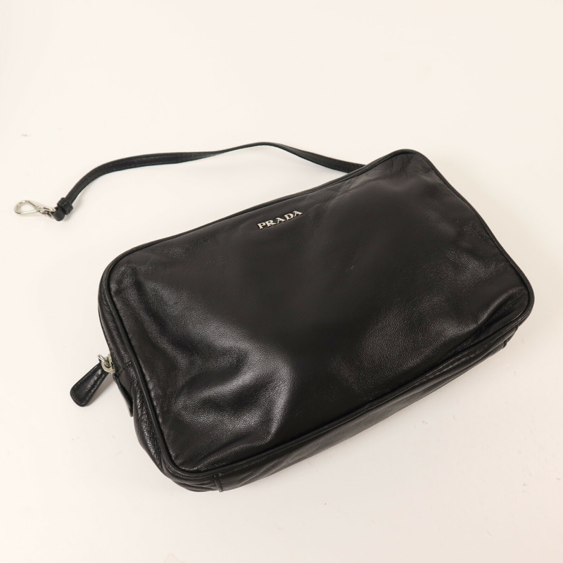 PRADA 牛皮皮革Rivet鏈帶肩背袋-20